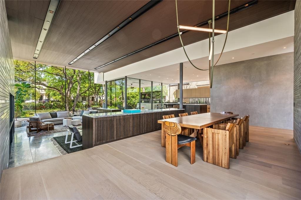 The dining room.