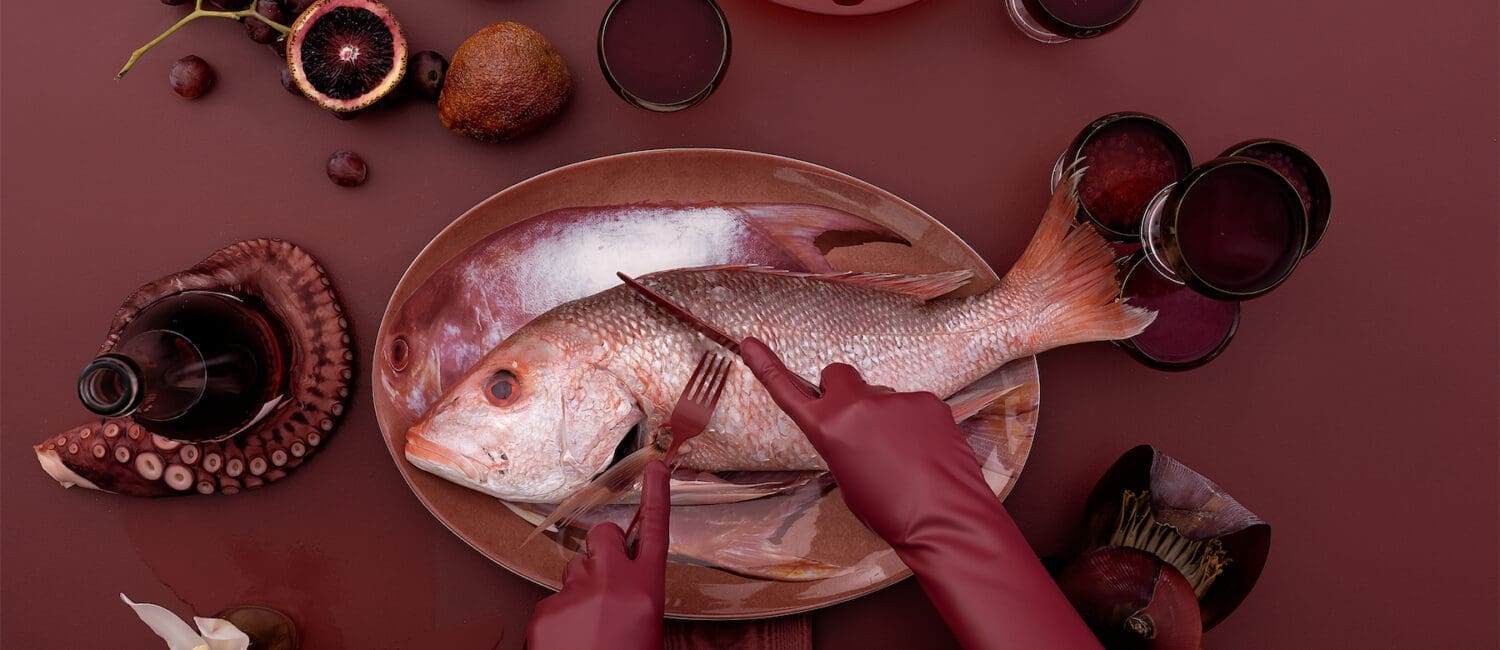 049 FISH PLATTER W GLOVES