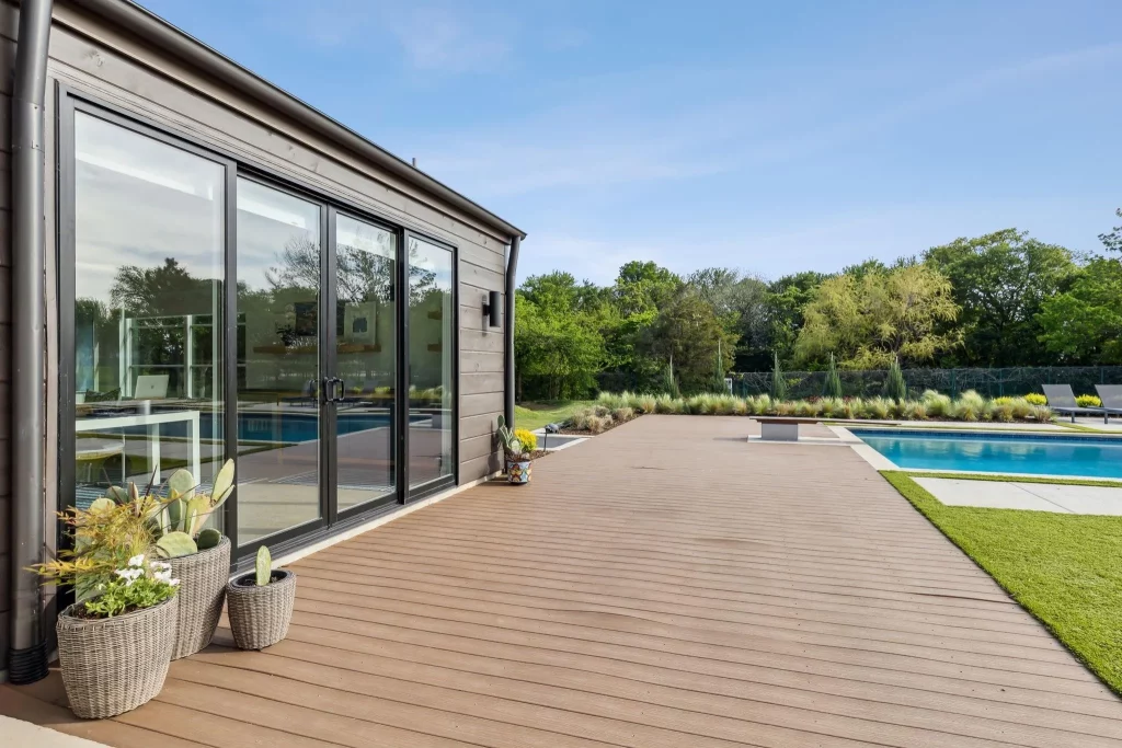 Outside the guest house with limitless possibilities.