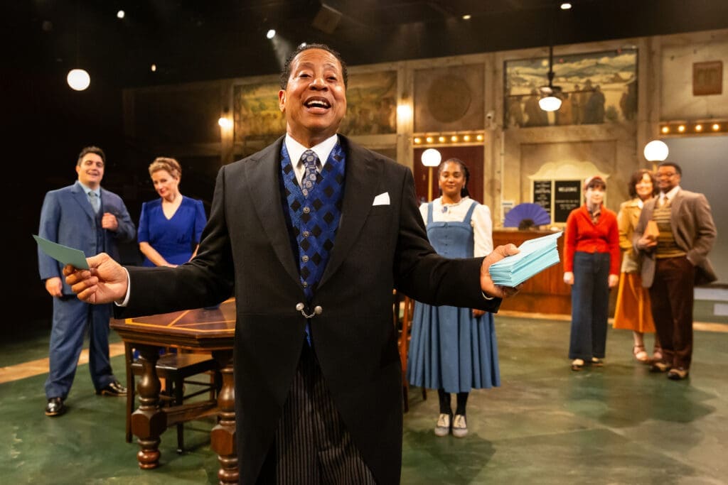 David Rainey and the cast of Alley Theatre’s production of Thornton Wilder’s The Emporium are taking on a real challenge. (Photo by Lynn Lane)