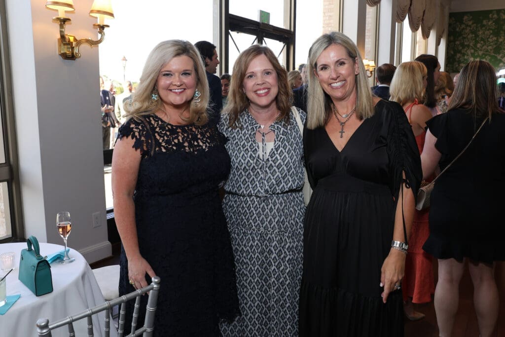 Ann Massey, Jamie Gressom, Amanda McGee at The Broach Foundation dinner.