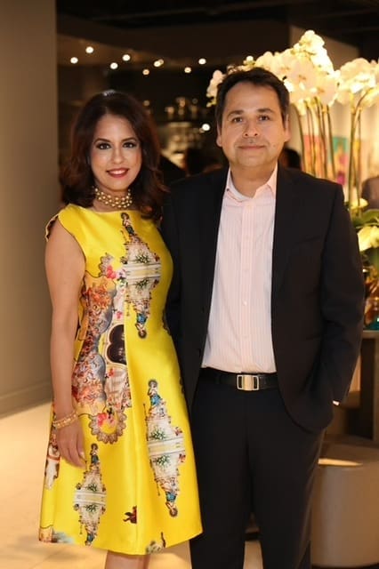Dr. Ayesha Rashid & Dr. Shahzad Jokhio at Rashid's portrait unveiling at Gittings. (Photo by Priscilla Dickson)