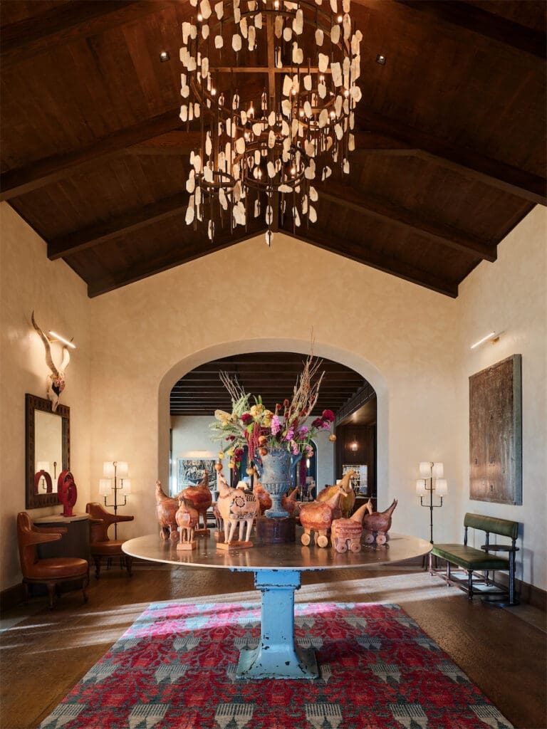 The lobby of Bowie House. 