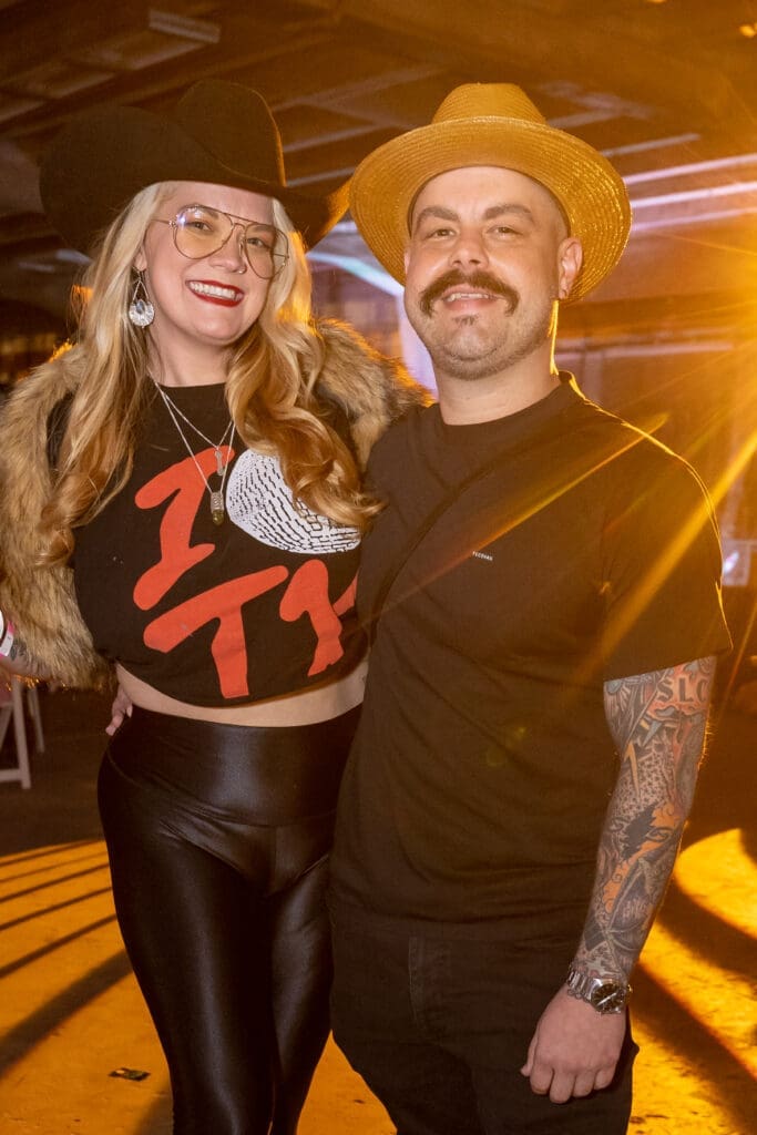 Christa Havican, Craig Hlavaty at the Orange Show Art Car Ball (Photo by Emily Jaschke) 