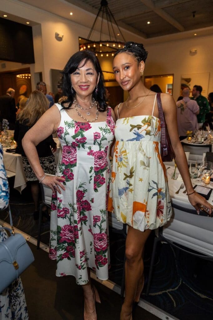 Dr. Alice Mao Brams, dancer Taela Graff at the Houston Ballet 'Raising the Barre' dinner at Caracol. (Photo by Melissa Taylor)