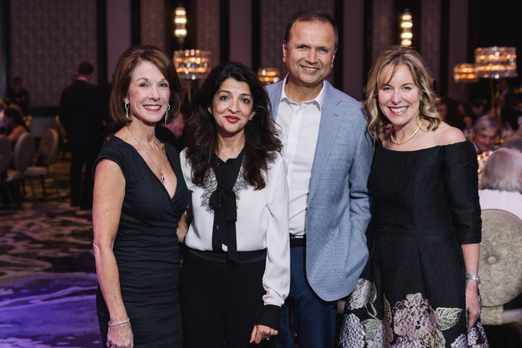 Dr. Susan Blaney, Dr. Asha Virani, Farid Virani, Debbie Sukin at Texas Children's Hospital's 'An Evening with Legends'  (Photo by Jenny Antill/Texas Children's Hospital)