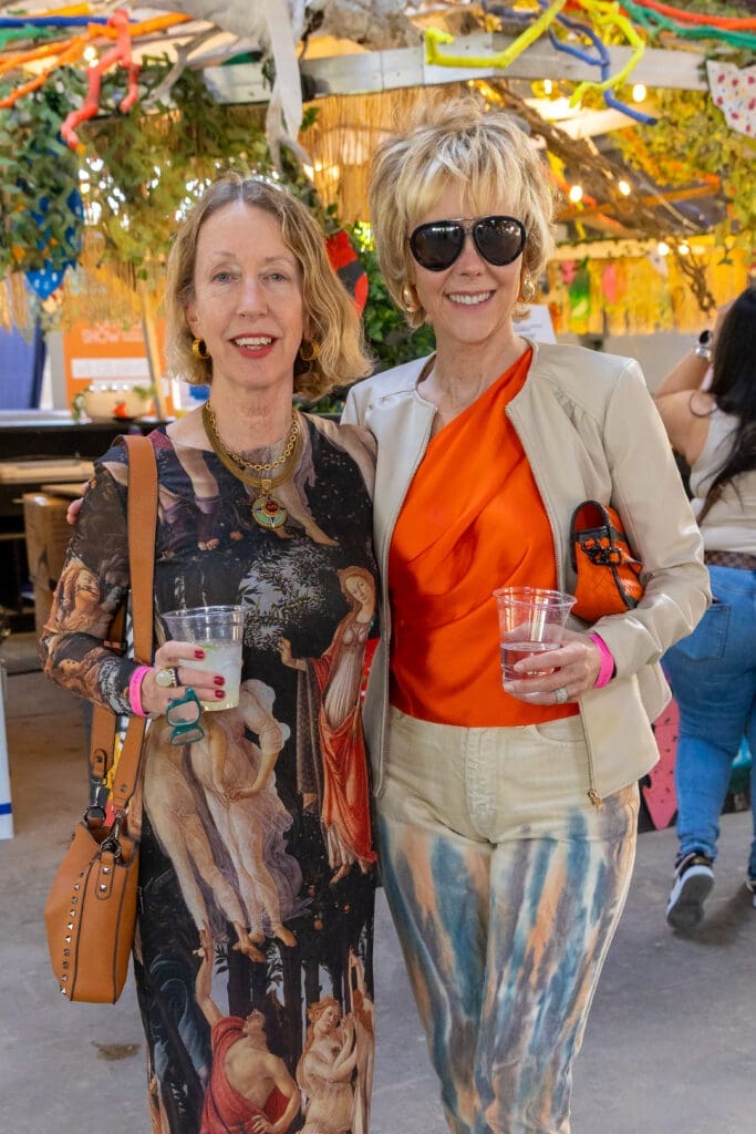 Elaine Herring, Joanne Herring at the Orange Show Art Car Ball (Photo by Emily Jaschke) 