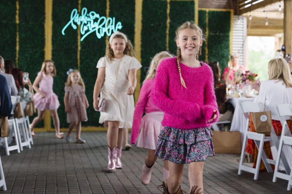 Emma Claire Cunningham models at 'Fashion in the Fields' at Hope Farms benefitting Recipe for Success Foundation ()Photo by Johnny Than)