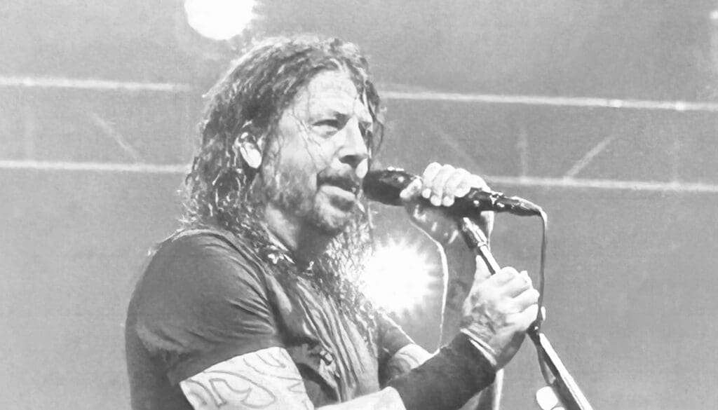 Dave Grohl teased fans with a growing setlist throughout the evening. (Photo by Courtney Dabney)