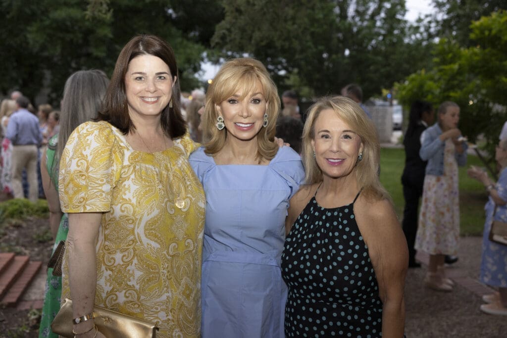 Paige Pate, Olivia Kearney, and Lauri Lawrence attend the Patron Party on May 3. (Photo by Sharon Ellman)