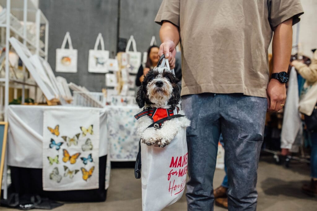 Pets welcome at Markets for Makers event (Photo by Cole LoCurto)