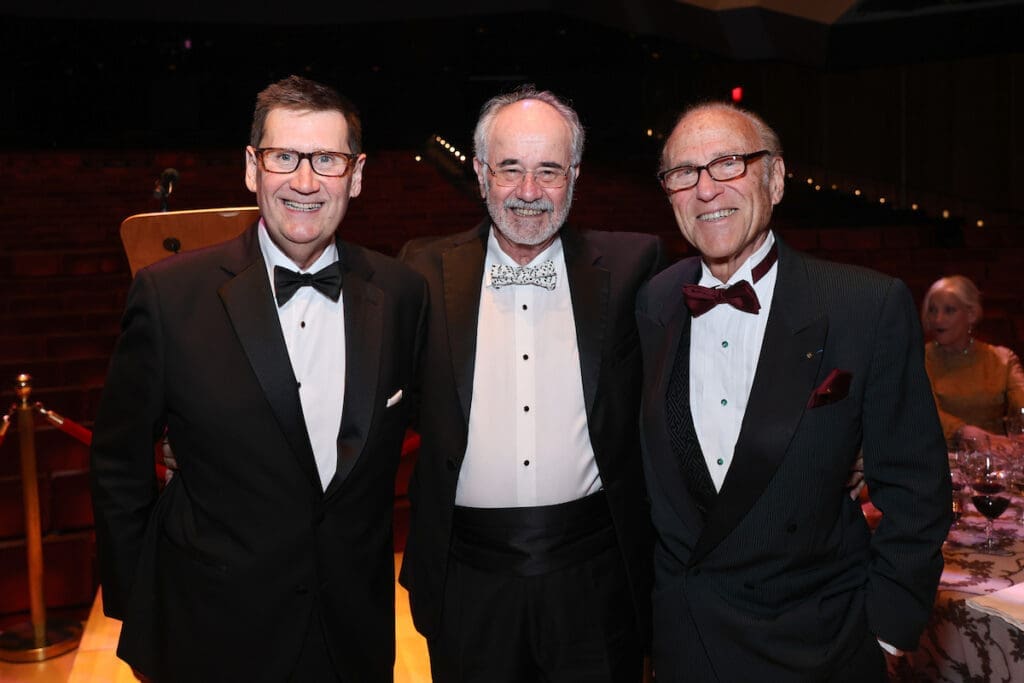 Jack Matzer, Bob Weiner, Robert Sakowitz at the Houston Symphony Wine Dinner & Collector's Auction. (Photo by Priscilla Dickson)