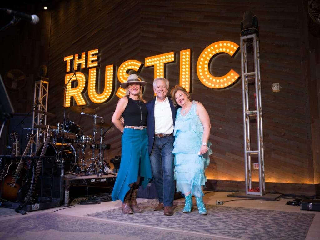 Janette Marx, Stephen Toups, Robin Klaes at the Cattle Baron's Ball kick-off held at The Rustic Downtown. (Photo by Daniel Ortiz)