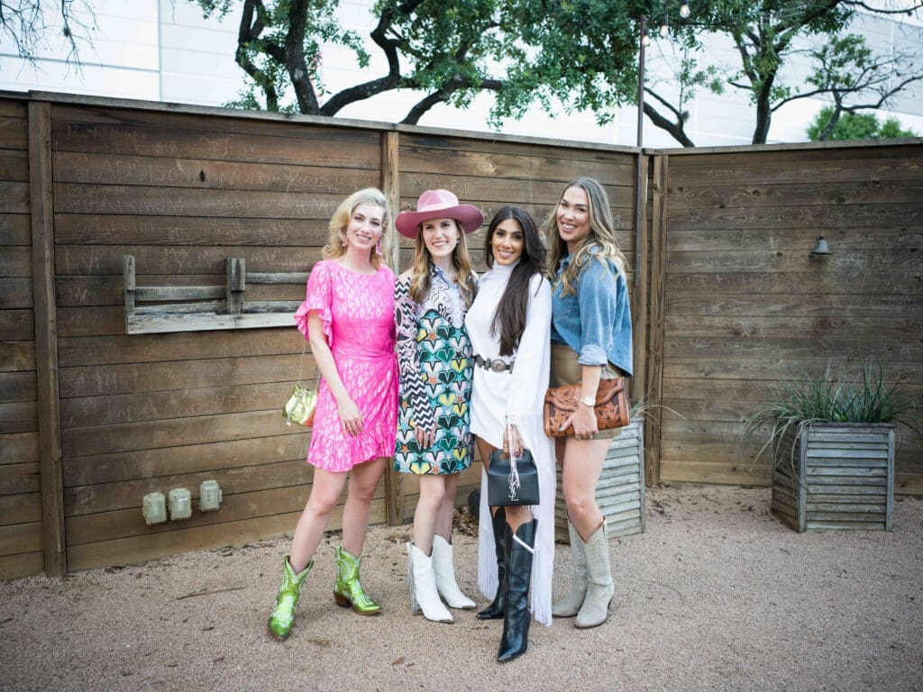 Kaleta Blaffer Johnson, Heather Almond, Zinat Ahmed, Disney Harris at the Cattle Baron's Ball kick-off held at The Rustic Downtown. (Photo by Daniel Ortiz)