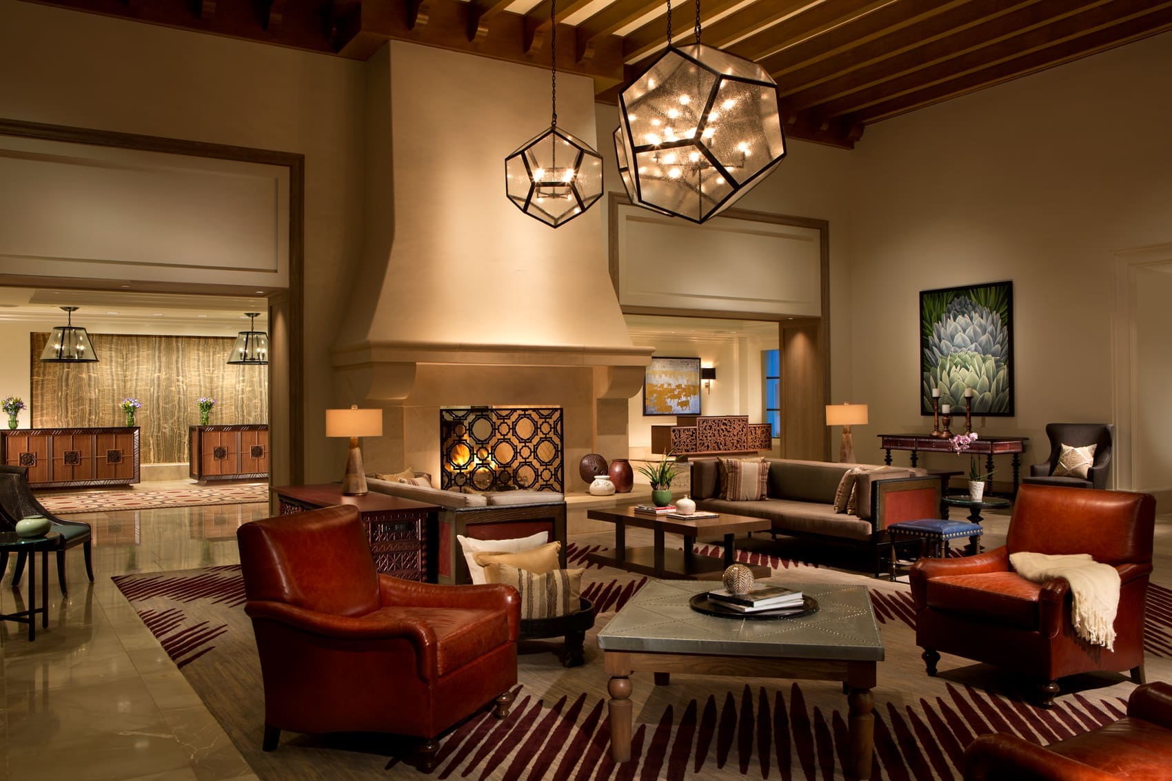 La Cantera's decor throughout the public spaces and its rooms are inspired by none other than the famous King Ranch in Texas.