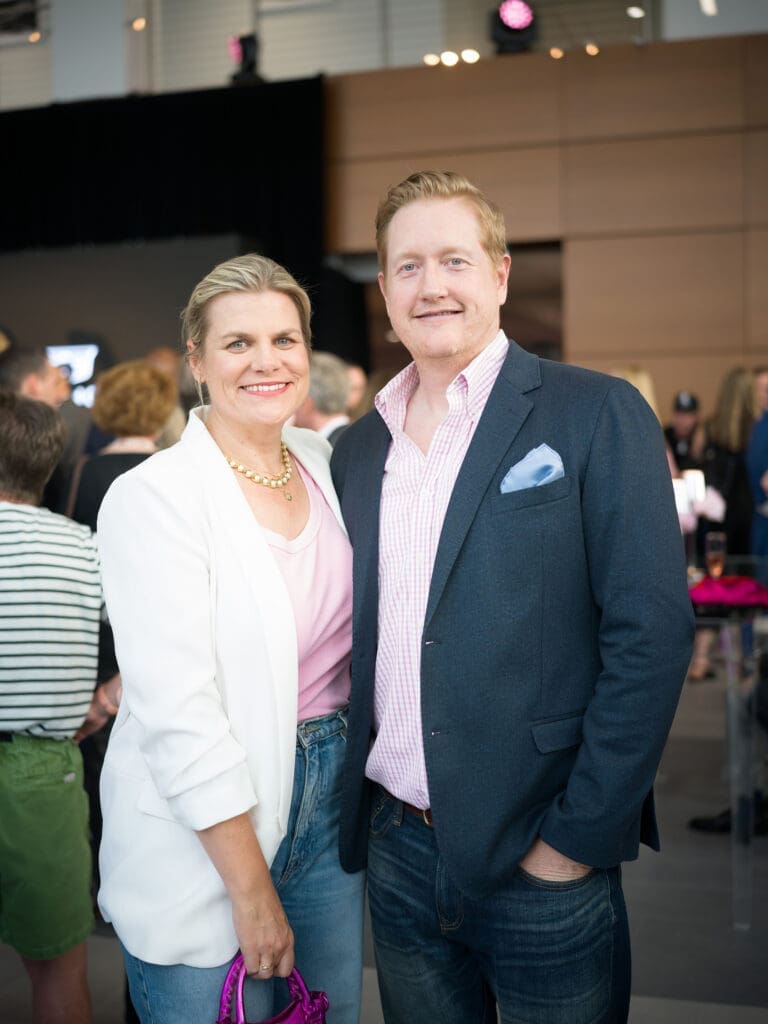 Liz Gorman Jones & Stephen Jones at the grand opening of Central Houston Cadillac's new location near NRG Park (Photo by Daniel Ortiz)