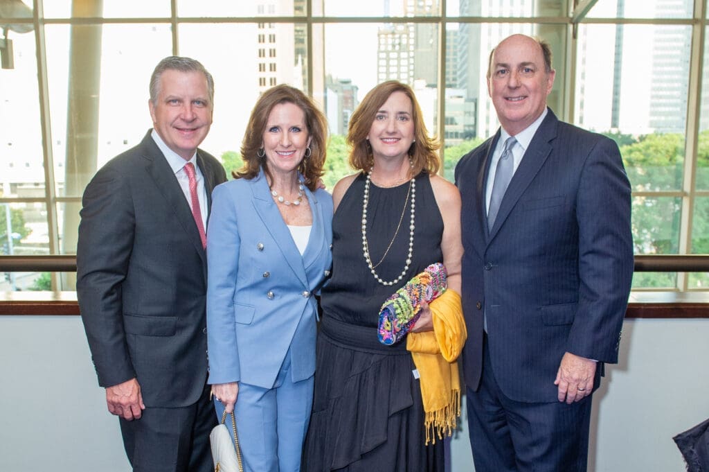 Matt & Jennifer Bates, Renee & Steve Ash at The Hobby Center's 'A Night at the Founders Club' (Photo by Jacob Power)