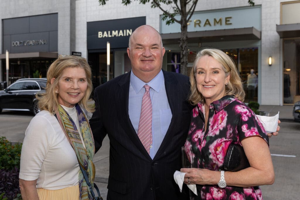 Melissa Schnitzer, John & Claire Curtin at the Adam Lippes store opening in River Oaks District (Photo by Emily Jaschke)