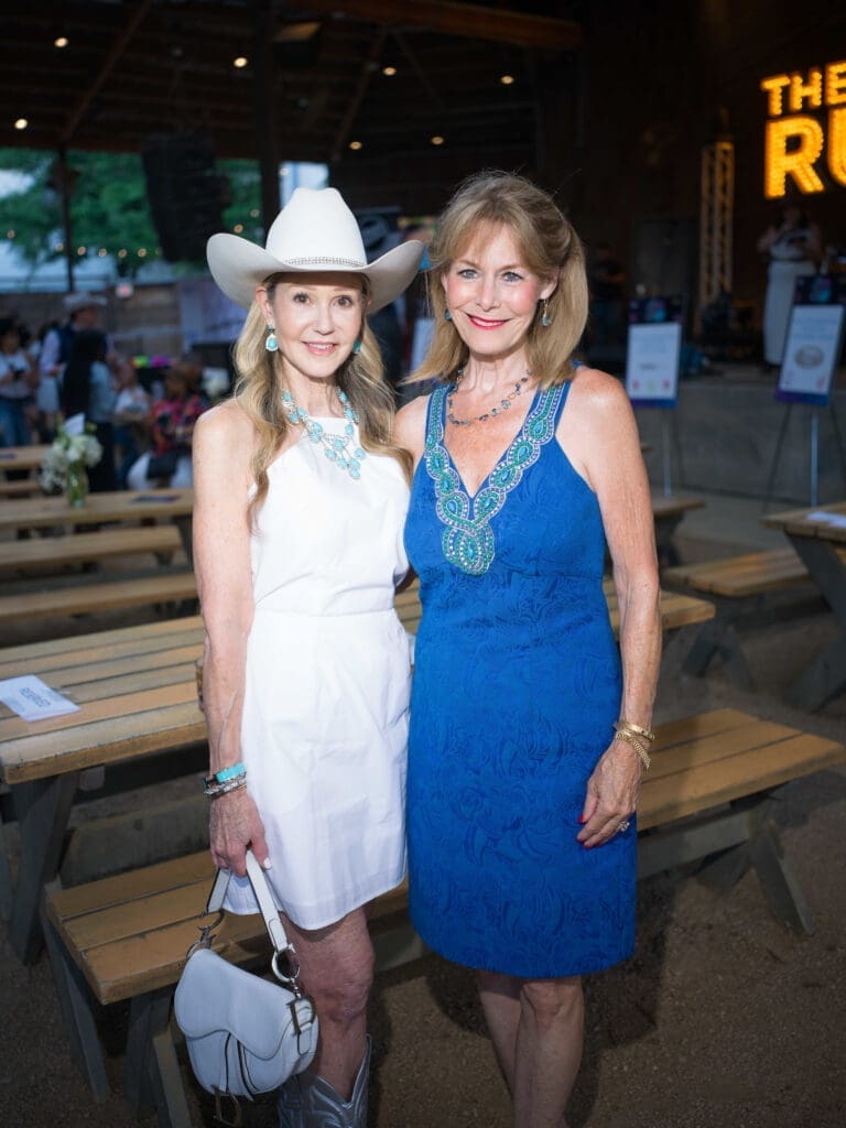 Patti Murphy, Cheryl Byington at the Cattle Baron's Ball kick-off held at The Rustic Downtown. (Photo by Daniel Ortiz)