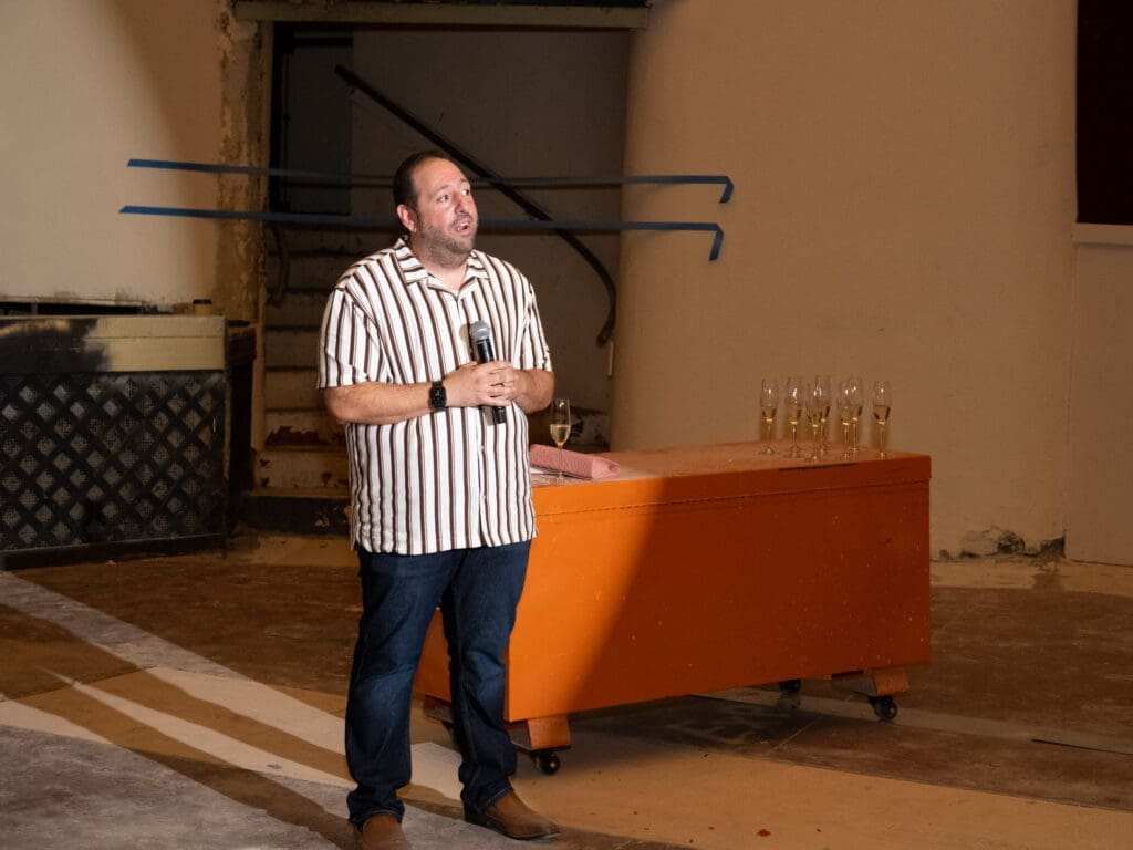 Culinary Khancepts vice president of development Jason Ostrow takes the responsibility of renovating the River Oaks Theater very seriously. (Photo by F. Carter Smith) 