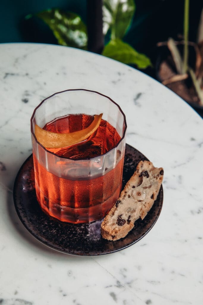 The Savage Gringo is a favorite on the Negroni menu at Knife Italian. (Photo by Samantha Marie Photography)