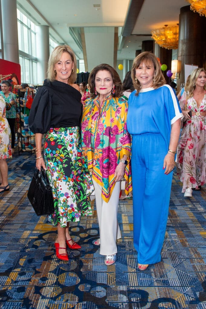 Shelley Boyer, Beth Wolff, Cyndy Garza Roberts at the Latin Women's Initiative fashion show and luncheon. (Photo by Jacob Power)