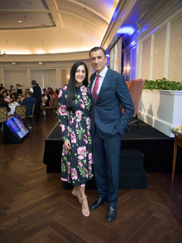 Sippi & Ajay Khurana at CanCare's 30th annual Hope Survivorship luncheon. (Photo by Daniel Ortiz)