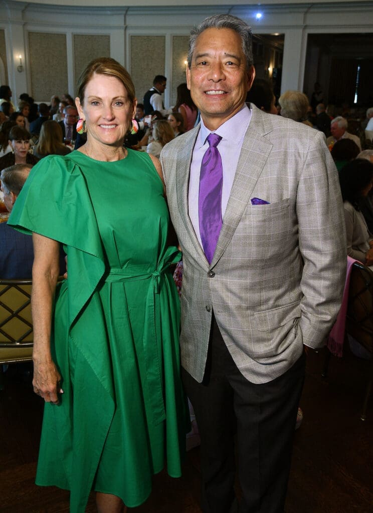 Honorary chairs Stephanie & Frank Tsuru at CanCare's 30th annual Hope Survivorship luncheon. (Photo by Dave Rossman)