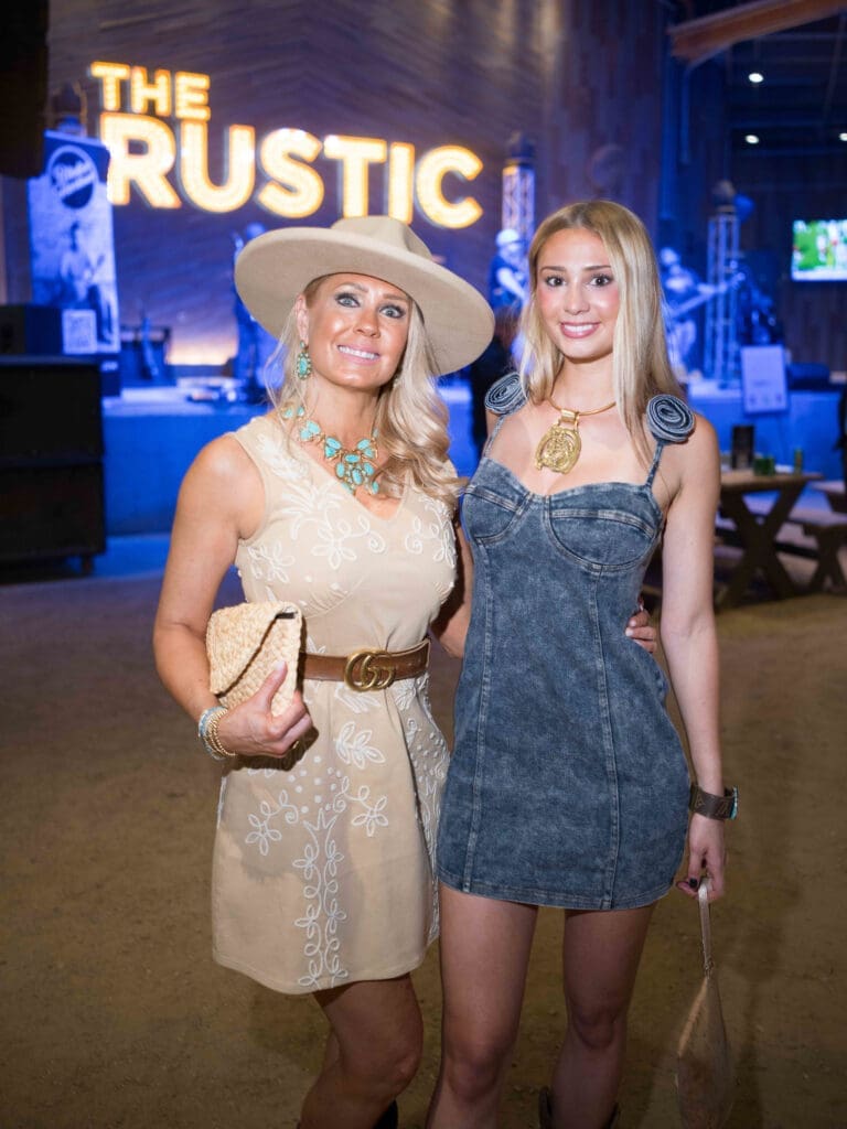 Tracie Benton, Brooke Brenton at the Cattle Baron's Ball kick-off held at The Rustic Downtown. (Photo by Daniel Ortiz)