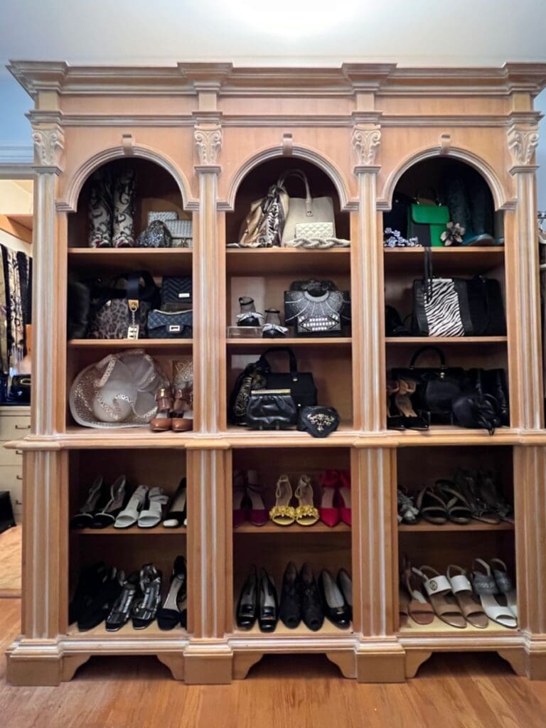 A thoughtfully arranged collection of women's designer fashion. (Photo by Dallas Estate Sellers)