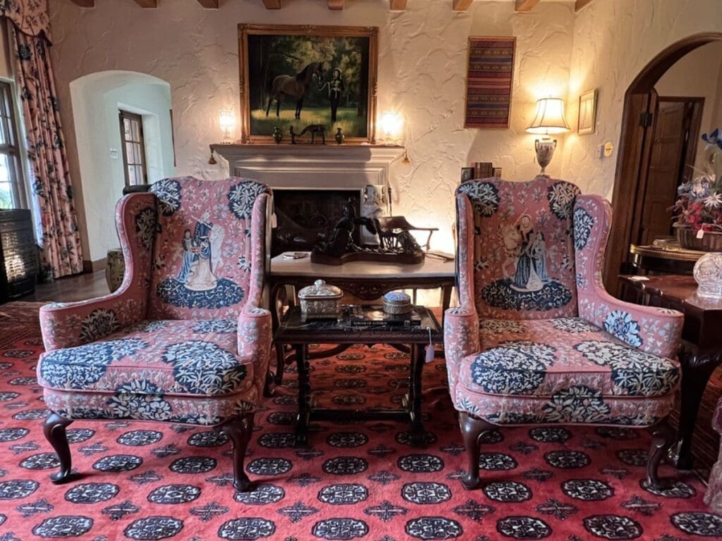 Portraits of the home's longtime owner, luxury realtor Marilyn Hoffman, are found throughout the home. (Photo by Dallas Estate Sellers)