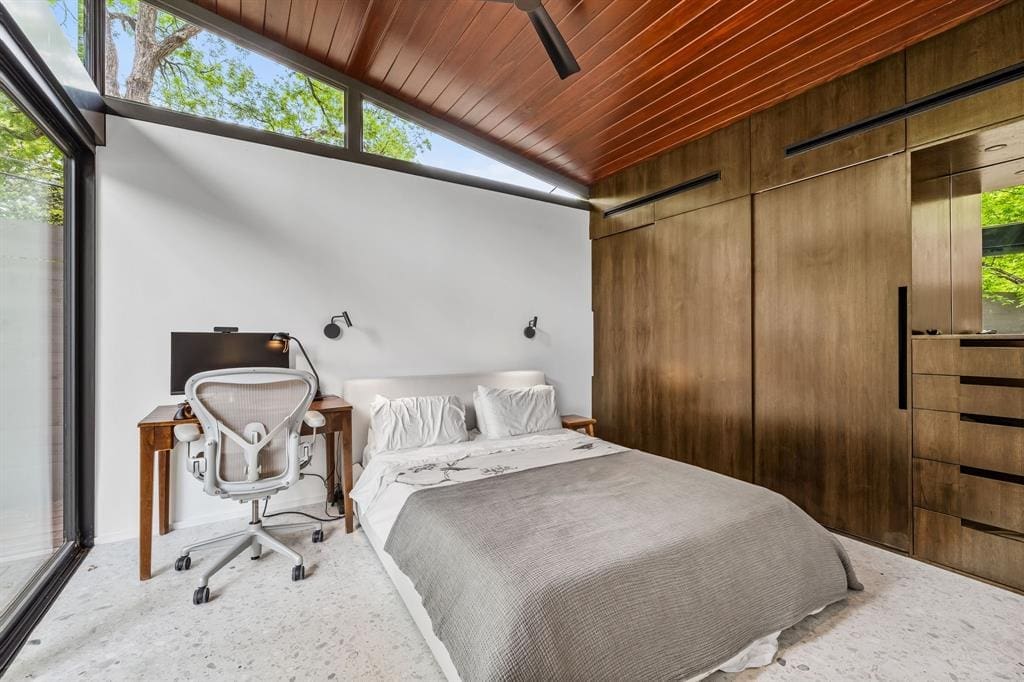 The guest house bedroom.