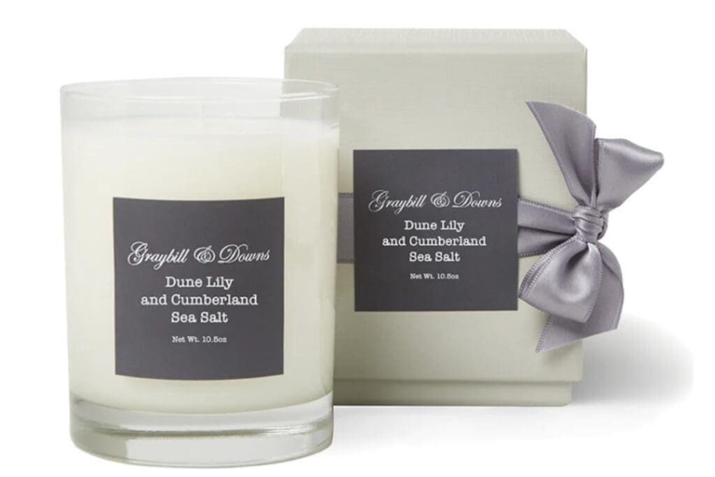 Indulge in the coastal ambiance of Graybill & Downs candles.