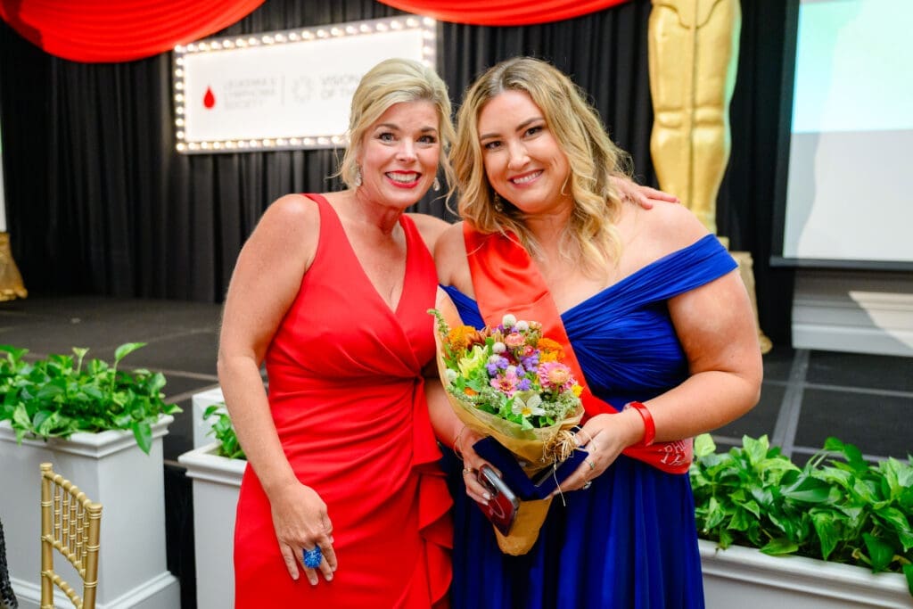 Leukemia & Lymphoma Society Visionaries chair Laura Lewis, 2024 Visionary of the Year Claire Warren