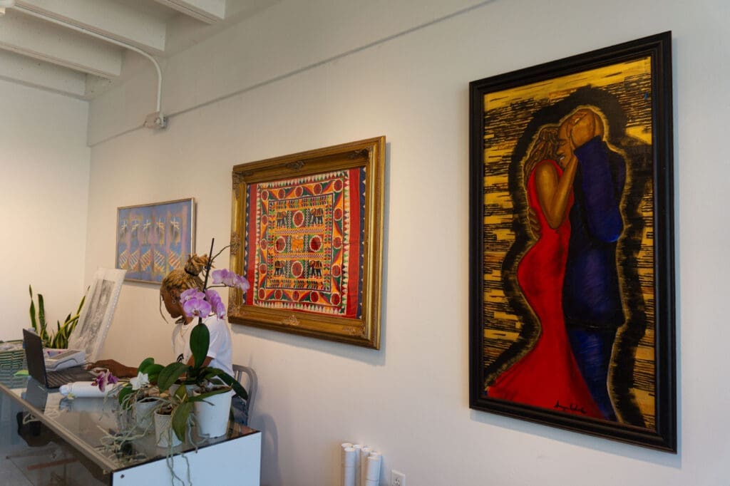 Art for sale at The Community Artists' Collective Ashé Summer Market (Photo by Sofia Westerman) 