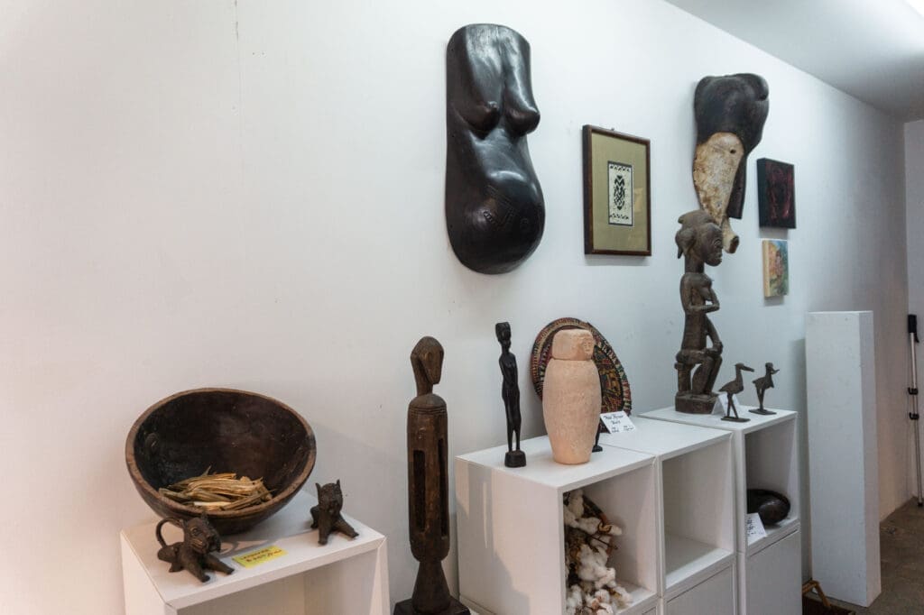 Antique pieces for sale at The Community Artists' Collective Ashé Summer Market (Photo by Sofia Westerman) 