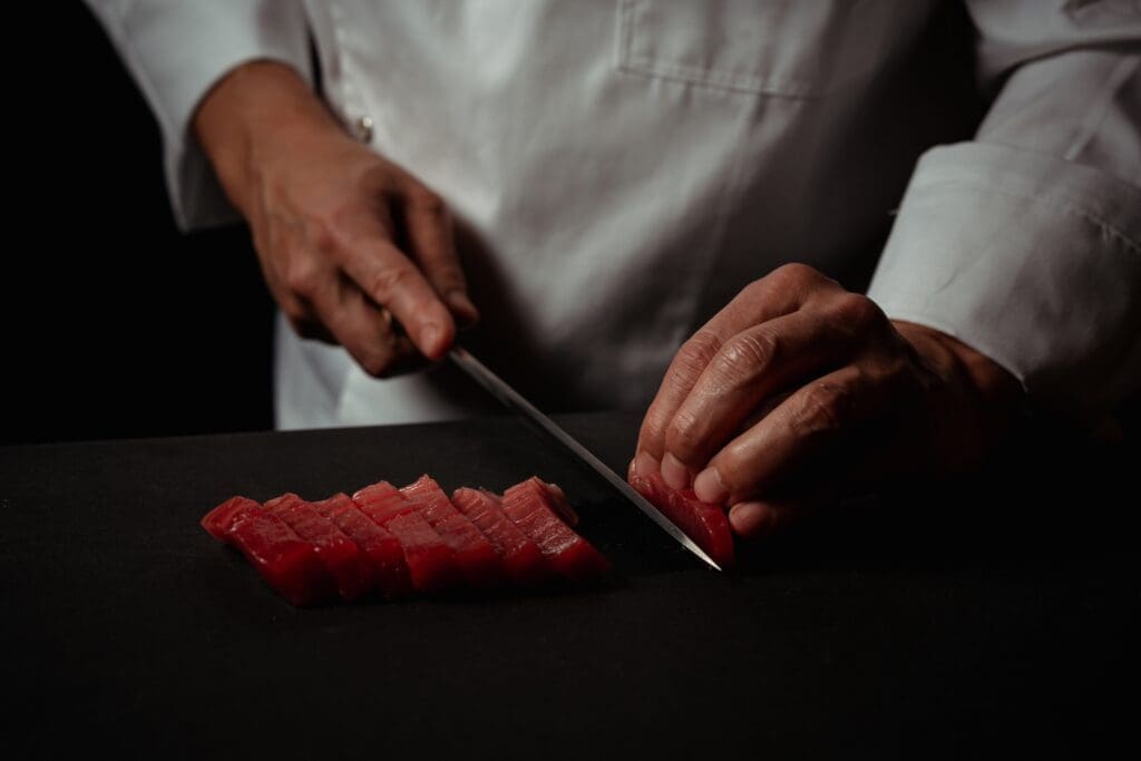 Sushi preparations at the Molihua, the newest Japanese restaurant to open in the Houston. (Photo by Brian Kennedy)