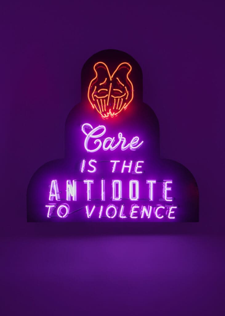 Ja'Tovia Gary's "Citational Ethics (Saidiya Hartman, 2017)," 2020, at the Carl & Marilynn Thoma Foundation.