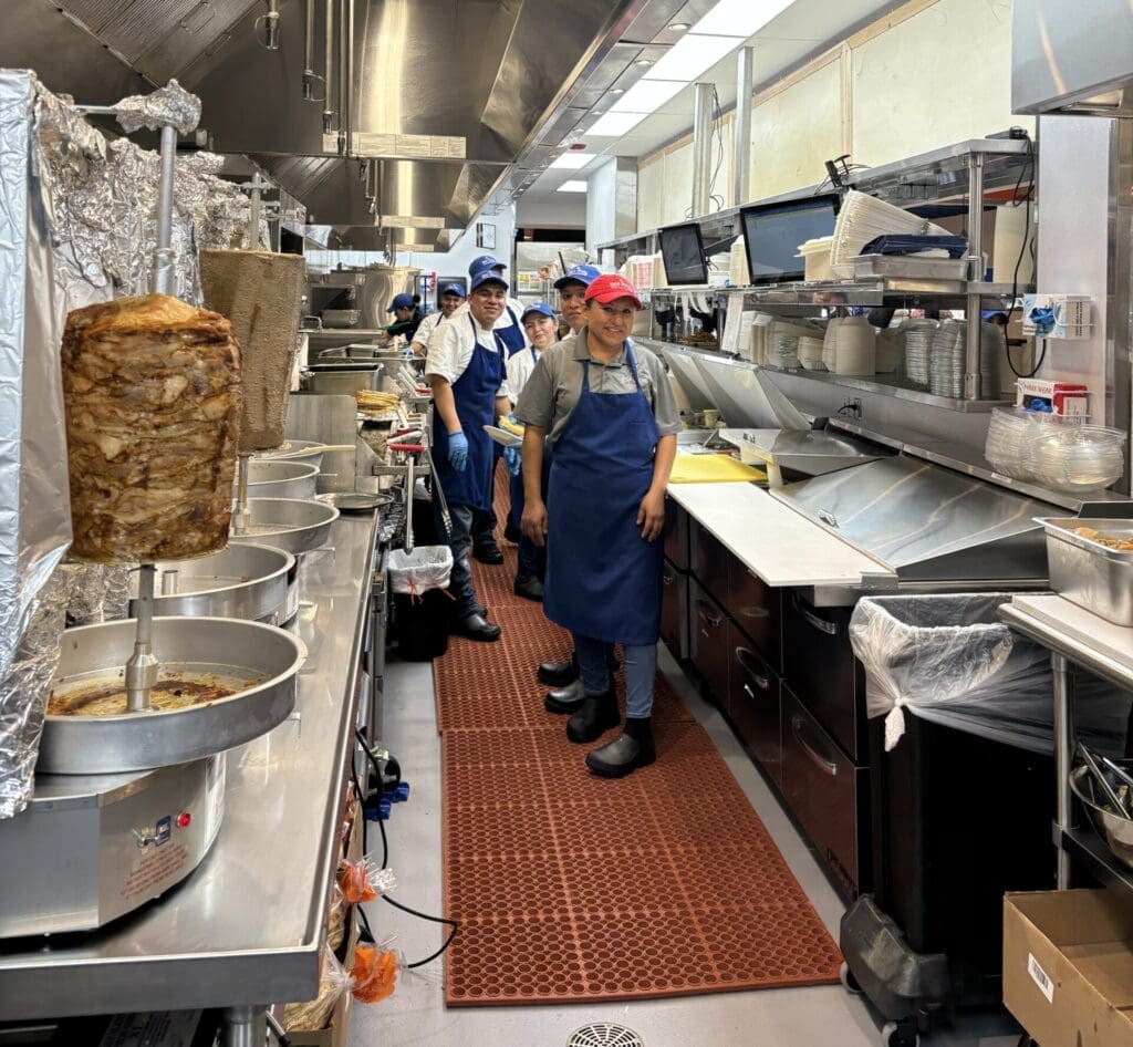 Some of the staff at Niko Niko's have been with the restaurant for many years.