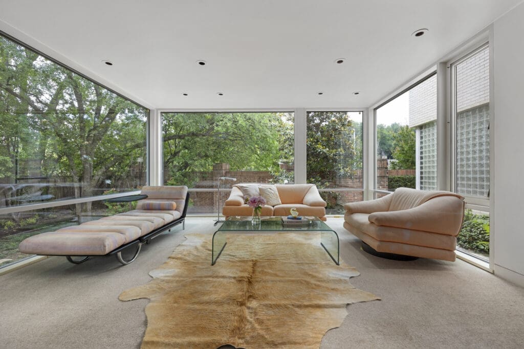 At 3950 Sarita Park Court, the sitting room just off the master is a retreat all its own.