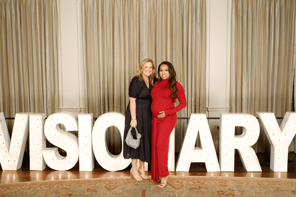 Laura Persia, Charlye Egbo at the Leukemia & Lymphoma Society Visionaries of the Year gala