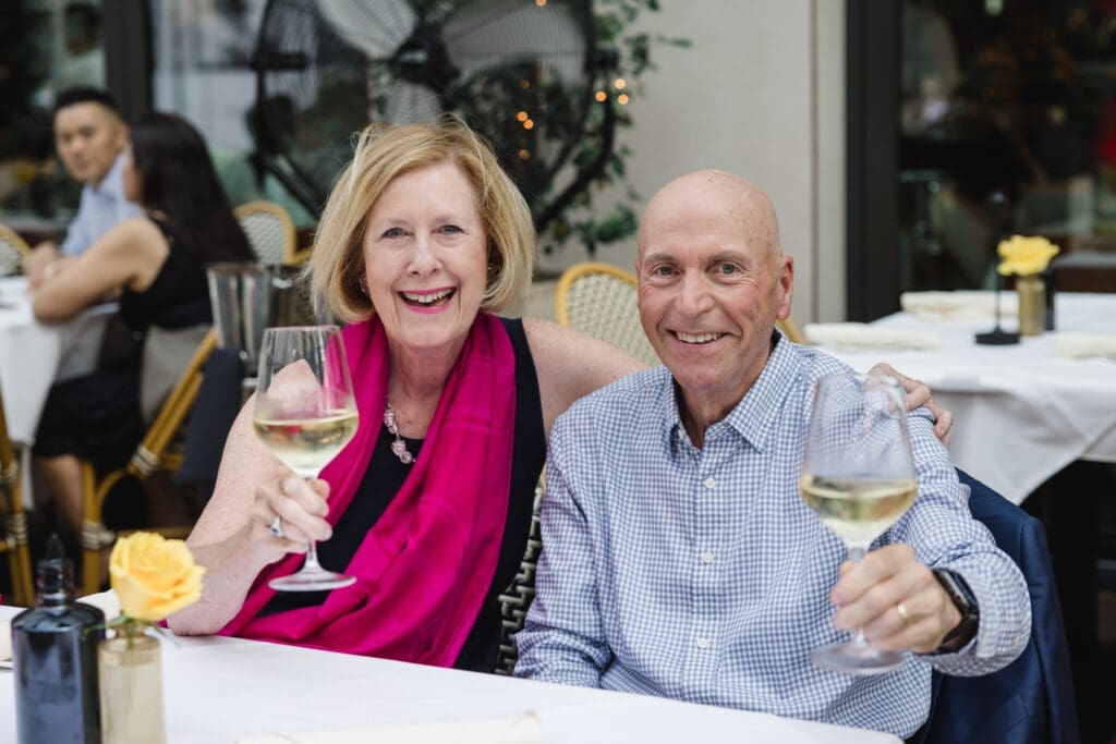 Martha Adger & James Maged at Bari's first year anniversary bash. (Photo by Johnny Than )