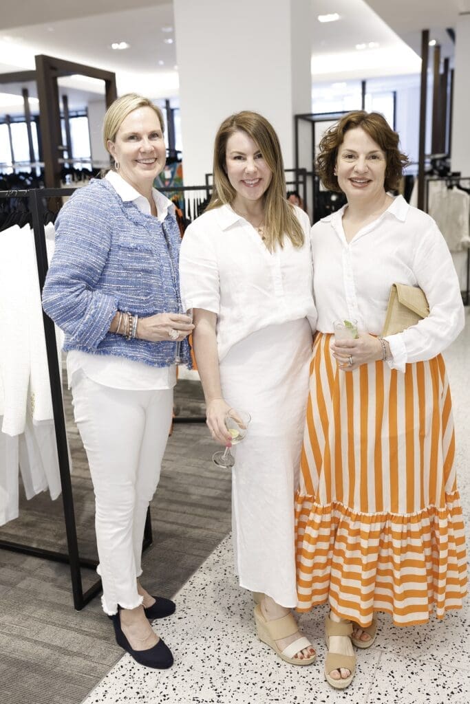 Megan Sigler, Danna White, Missy Belcher at the Camp Aspen pop-up at Tootsies (Photo by Quy Tran)
