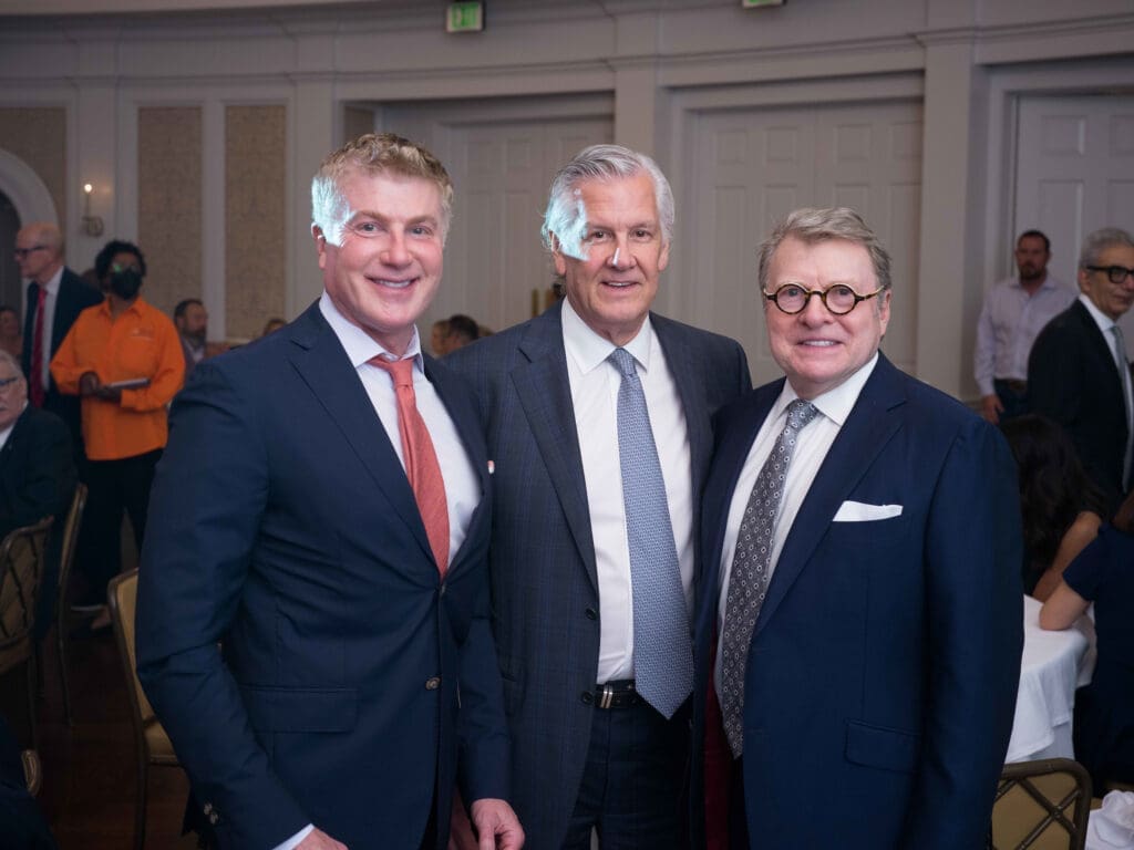 Randy Powers, Phil Smith, Bill Caudell at the Houston Furniture Bank dinner (Photo by Daniel Ortiz)