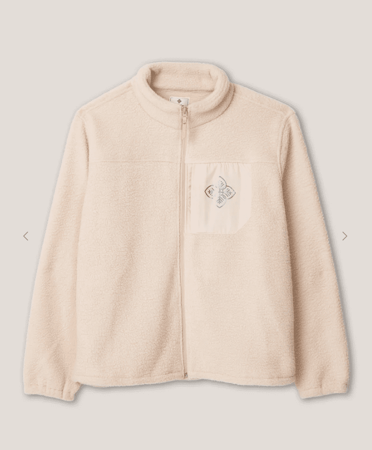 Camp Aspen's polyester sherpa fleece (Photo by Quy Tran)