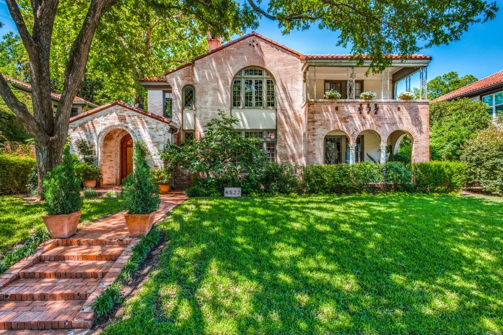 Built in 1935, the Spanish Colonial Revival style home in Dallas' Highland Park neighborhood just hit the market with some new and original flourishes.