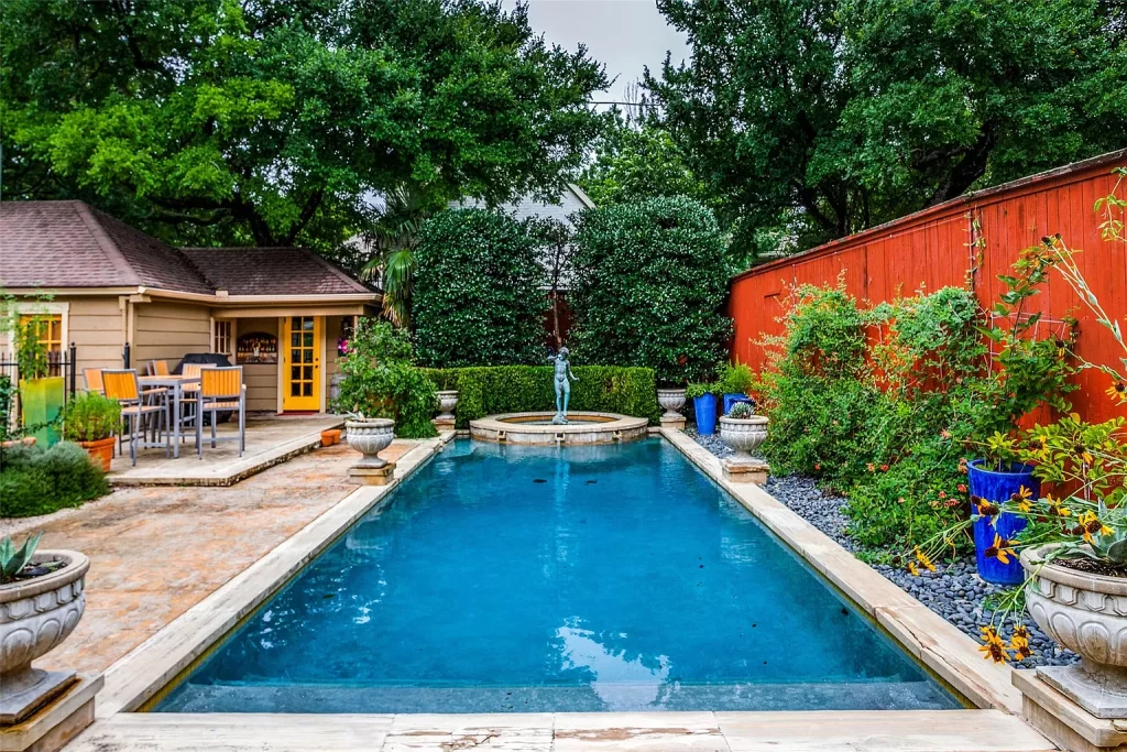A beautiful backyard pool in Kessler Park.