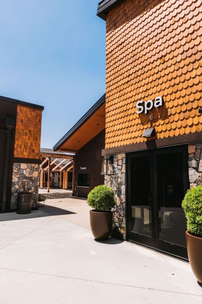 The entrance to The Spa, which offers cryotherapy and a hypobaric chamber in addition to facials and massages. (Photo by Chase Hall)