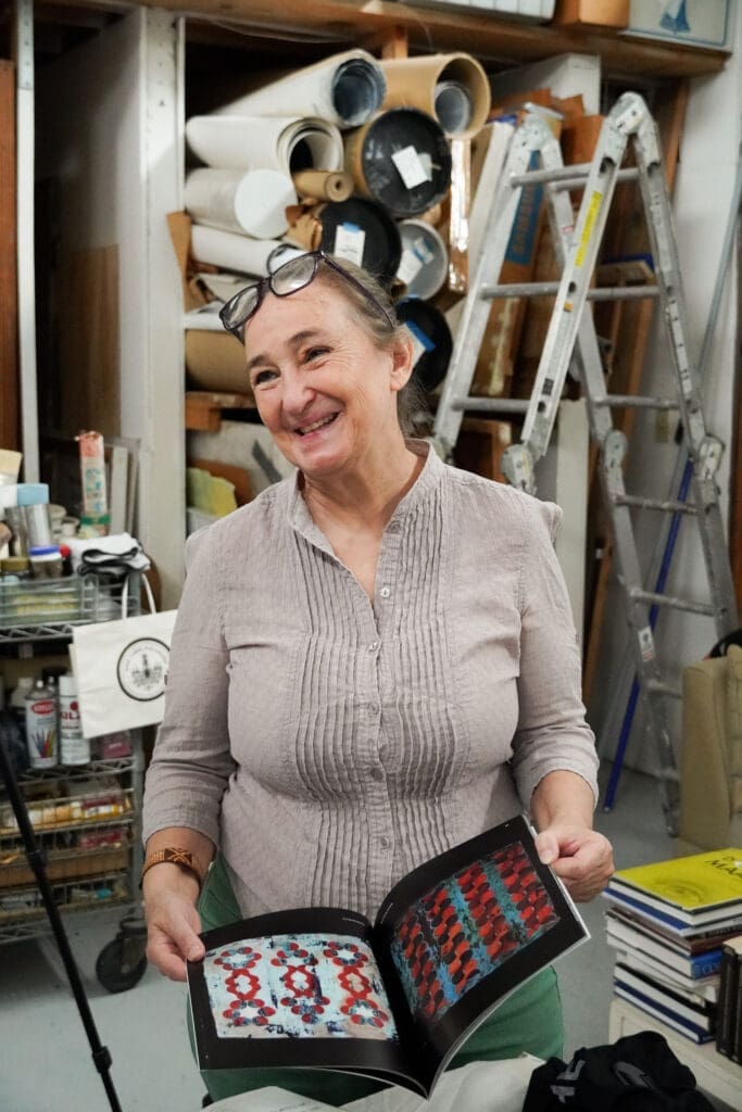 Arielle Masson in the studio (Photo courtesy of MFAH)