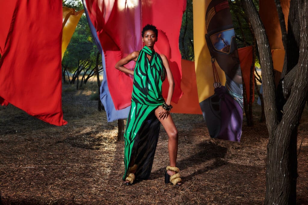 'The Lion King' inspired fashion by Balmain in partnership with Disney in celebration of the 30th anniversary of the film. (Photo by Joel Anderson)